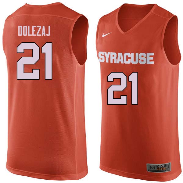 Men #21 Marek Dolezaj Syracuse Orange College Basketball Jerseys Sale-Orange